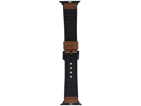 Pasek do smartwatcha GlacierX Vintage Leather Hazelnut Brown do Apple Watch 42/44/45/49mm Brązowy