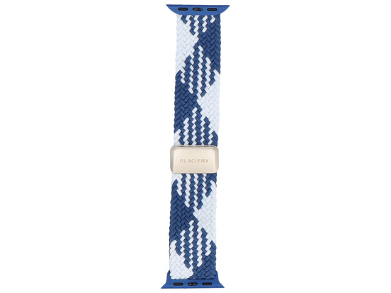 Pasek GlacierX Braided Magnetic Buckle Sea Wave do Apple Watch 38/40/41mm Niebiesko-biały