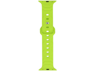 Pasek do smartwatcha GlacierX Silicone Wave Neon Lime do Apple Watch 42/44/45/49mm Limonkowy