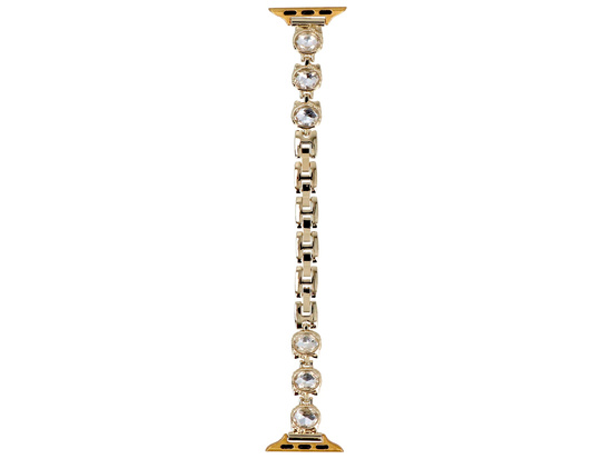Bransoleta do smartwatcha GlacierX Zirconia Round Chain Bracelet Gold do Apple Watch 38/40/41mm złoty