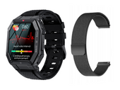 Neuer Smartwatch GlacierX Trail Black + Mesh-Armband GX-TC55 BM