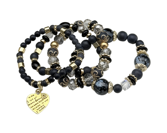 Bransolety Charms Czarne