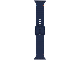 Pasek do smartwatcha GlacierX Silicone Colored Buckle Midnight Blue do Apple Watch 42/44/45/49mm Granatowy