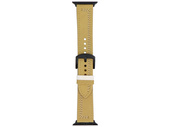 Neues Armband für die Smartwatch GlacierX Leather Seam Avocado Green, speziell für die Apple Watch 42/44/45/49mm.