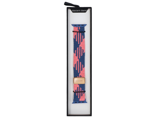 Pasek GlacierX Braided Magnetic Buckle Sweet Berries do Apple Watch 38/40/41mm Jagodowy