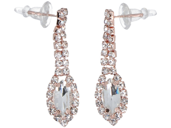 Komplet biżuterii Czarujący Różowy zestaw Naszyjnik + kolczyki + bransoletka