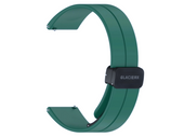 Pasek do smartwatcha GlacierX Silicone Magnetic Buckle Forest Green Malachitowy 22mm