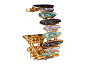 Bransoleta do smartwatcha GlacierX Gleam Waves Stretch Bracelet Coastal Blue do Apple Watch 38/40/41mm Morska