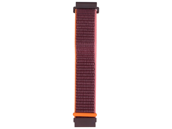 Neues Armband für die Smartwatch GlacierX Grip Strap Nylon Pflaume + Rosa und Orange 22mm