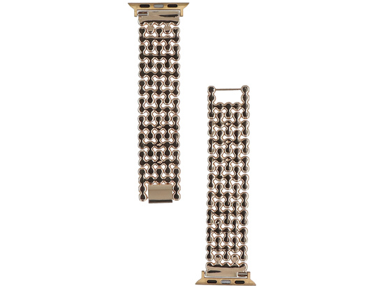 Bransoleta do smartwatcha GlacierX Zirconia Grid Bracelet Gold do Apple Watch 38/40/41mm Złota