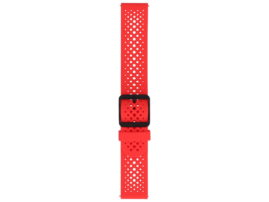 Pasek do smartwatcha GlacierX Silicone Air Dot Ice Red Czerwony 22mm