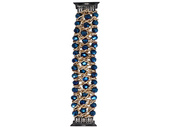 Bransoleta do smartwatcha GlacierX Sparkling Crystals Stretch Bracelet Imperial Blue do Apple Watch 38/40/41mm Niebieska
