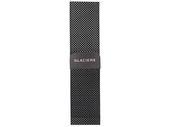 Bransoleta do smartwatcha GlacierX Milanese Magnetic Strap Black mesh Czarna 22mm