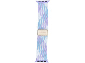 Pasek GlacierX Braided Magnetic Buckle Violet Candy do Apple Watch 38/40/41mm Biało-fioletowo-błękitny