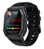 Smartwatch GlacierX Trail Black Pasek i Bransoleta stalowa GX-TC55 BS